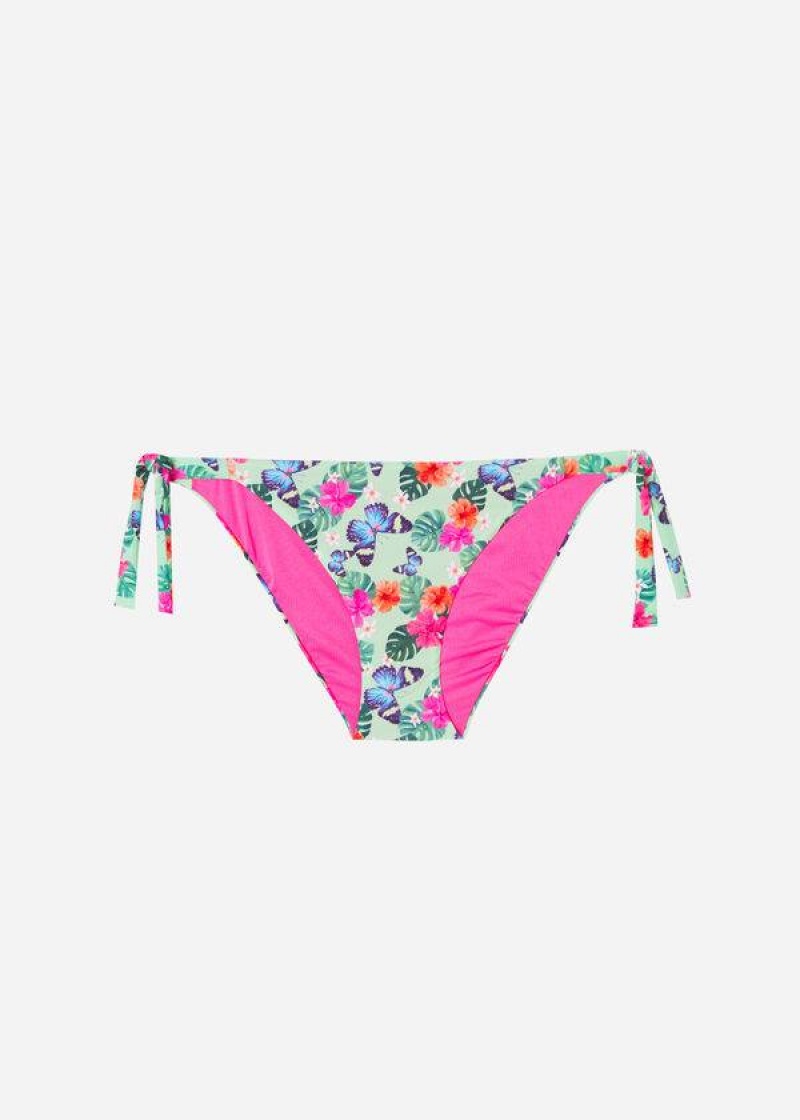 Calzedonia Side-Tie Malibu Bikinihosen Damen Mehrfarbig | DE2621JJ