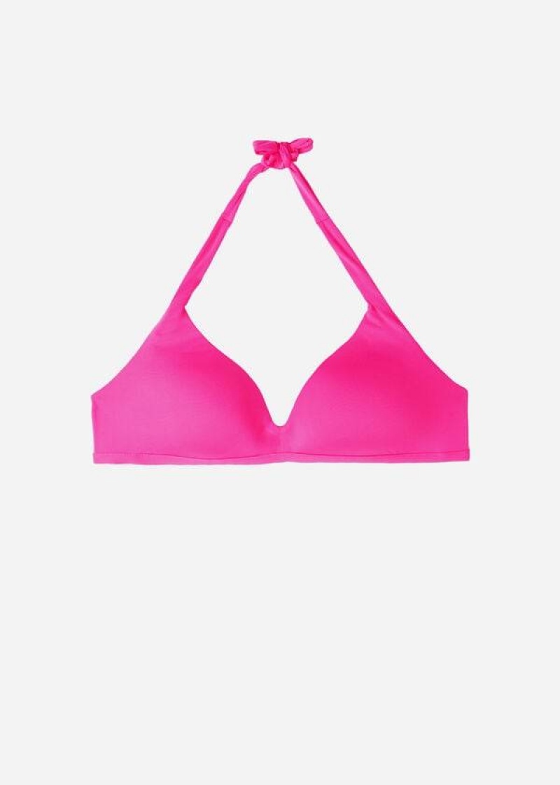 Calzedonia Soft Gepolstert Triangle Indonesia Bikinioberteile Damen Rosa | DE2225KI