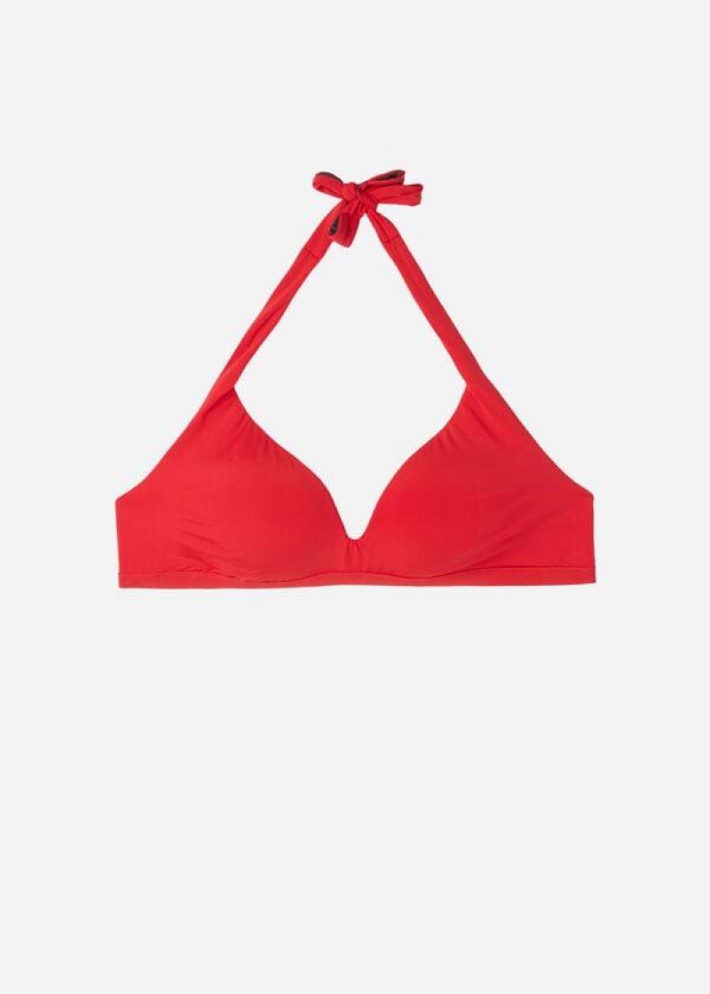 Calzedonia Soft Gepolstert Triangle Indonesia Bikinioberteile Damen Rot | DE2222GL