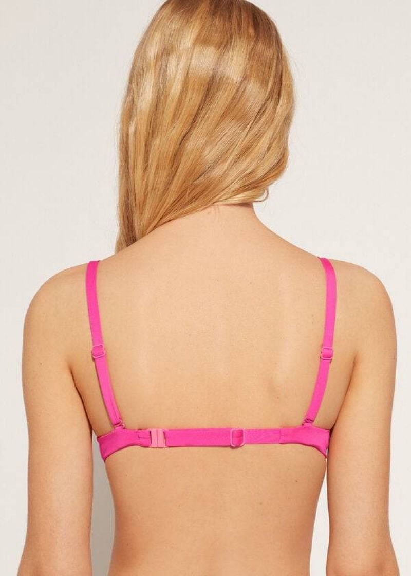 Calzedonia Soft Graduated Super Gepolstert Push-up Indonesia Eco Bikinioberteile Damen Rosa | DE2228XF