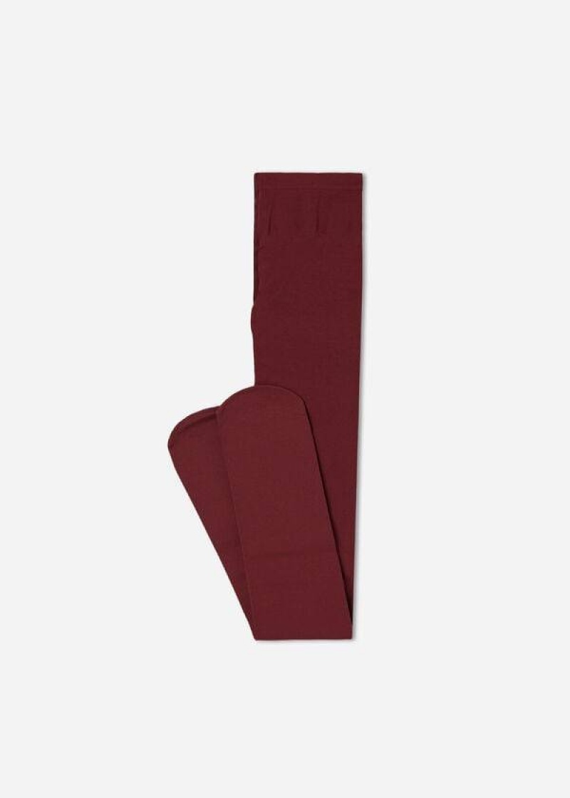 Calzedonia Soft Touch 50 Deniers Strumpfhose Kinder Bordeaux | DE1197RW