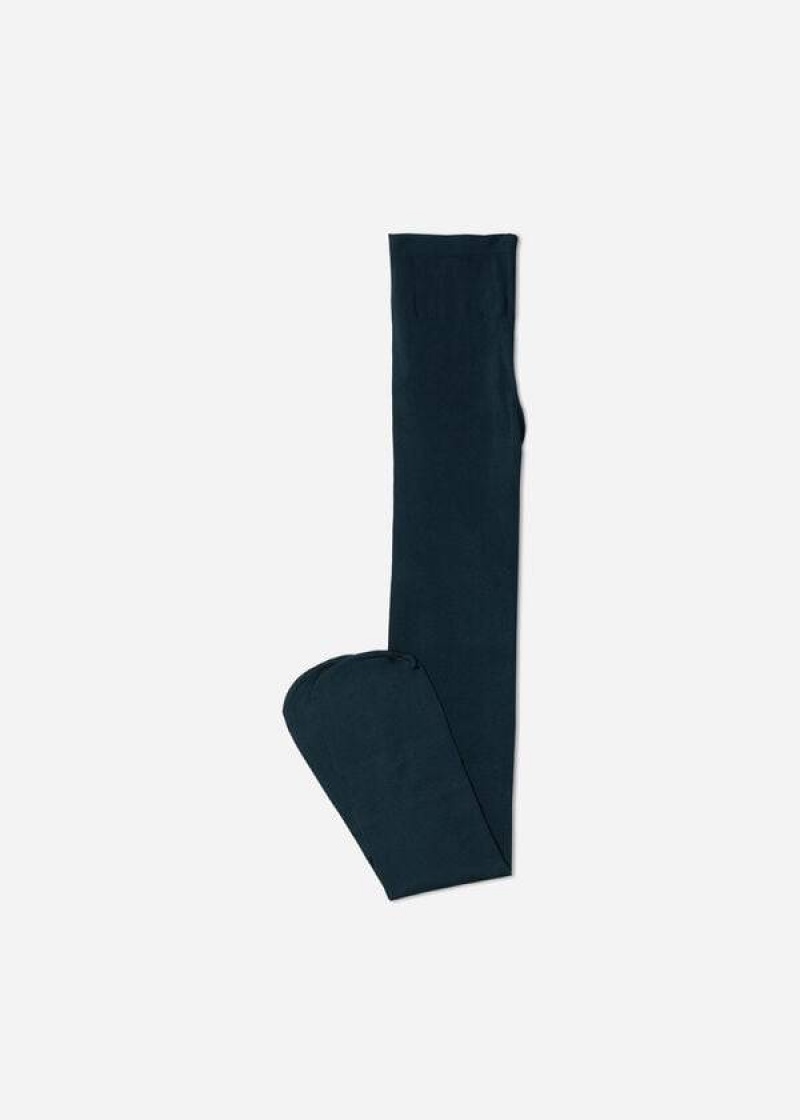 Calzedonia Soft Touch 50 Deniers Strumpfhose Kinder Blau | DE1188XF