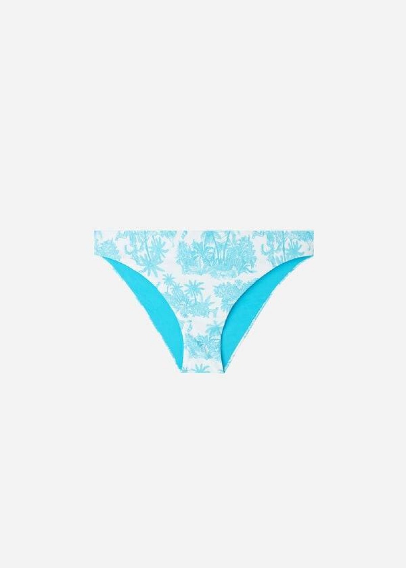 Calzedonia Sorrento Bikinihosen Damen Blau | DE2616CE