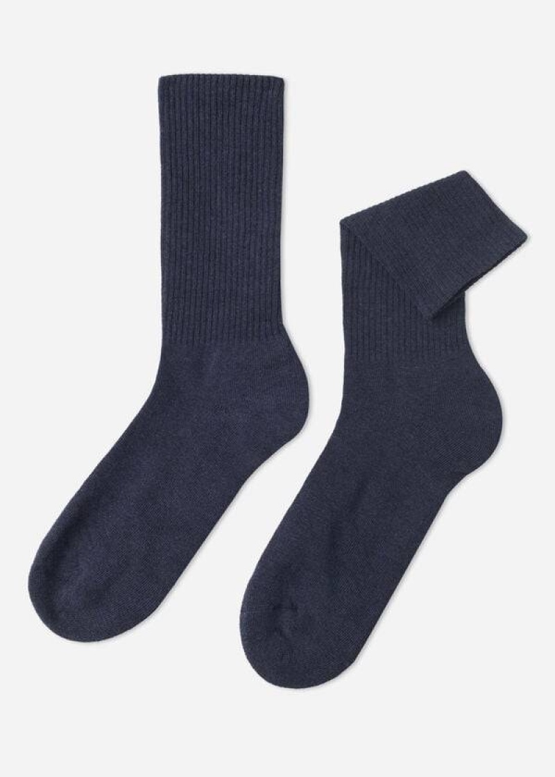 Calzedonia Sport Long Socken Herren Navy | DE1400NB