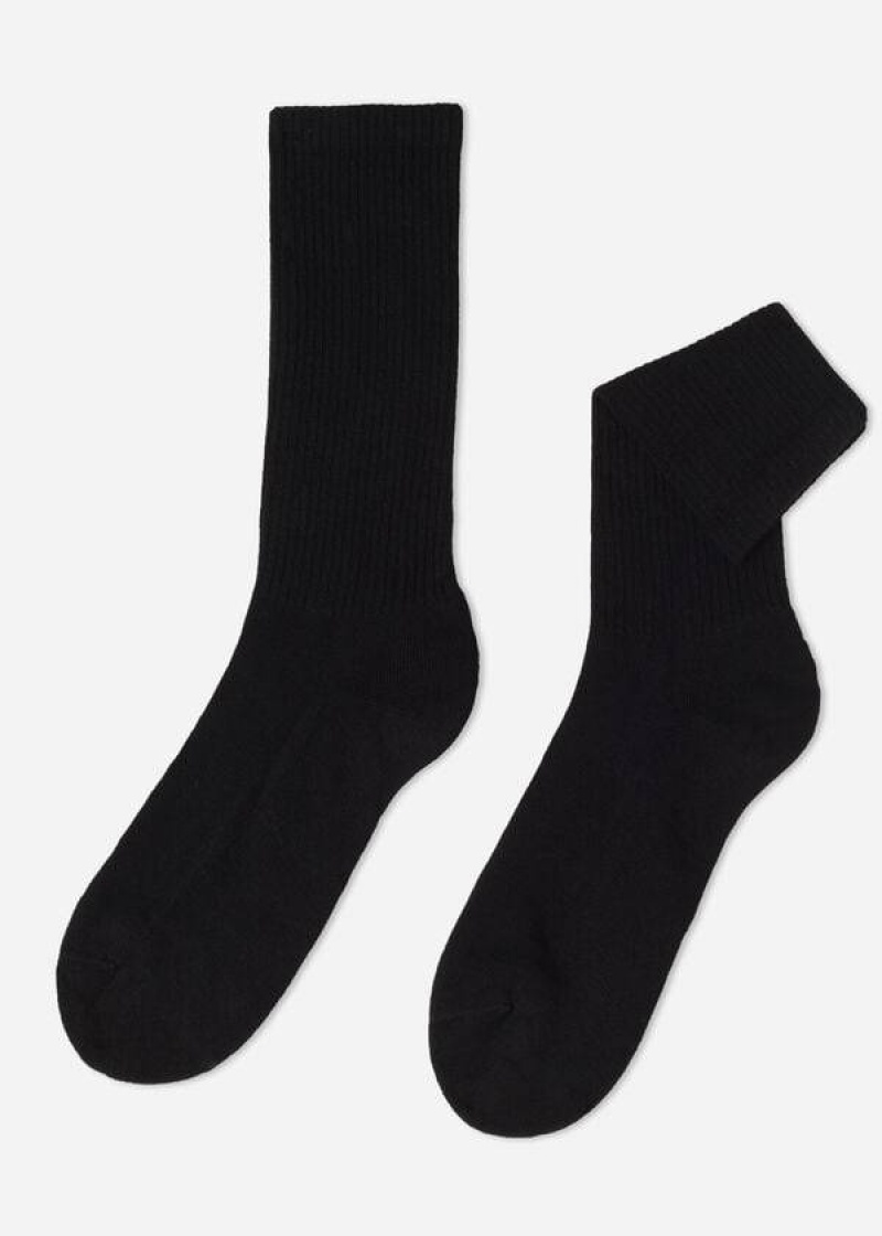 Calzedonia Sport Long Socken Herren Schwarz | DE1421ZG