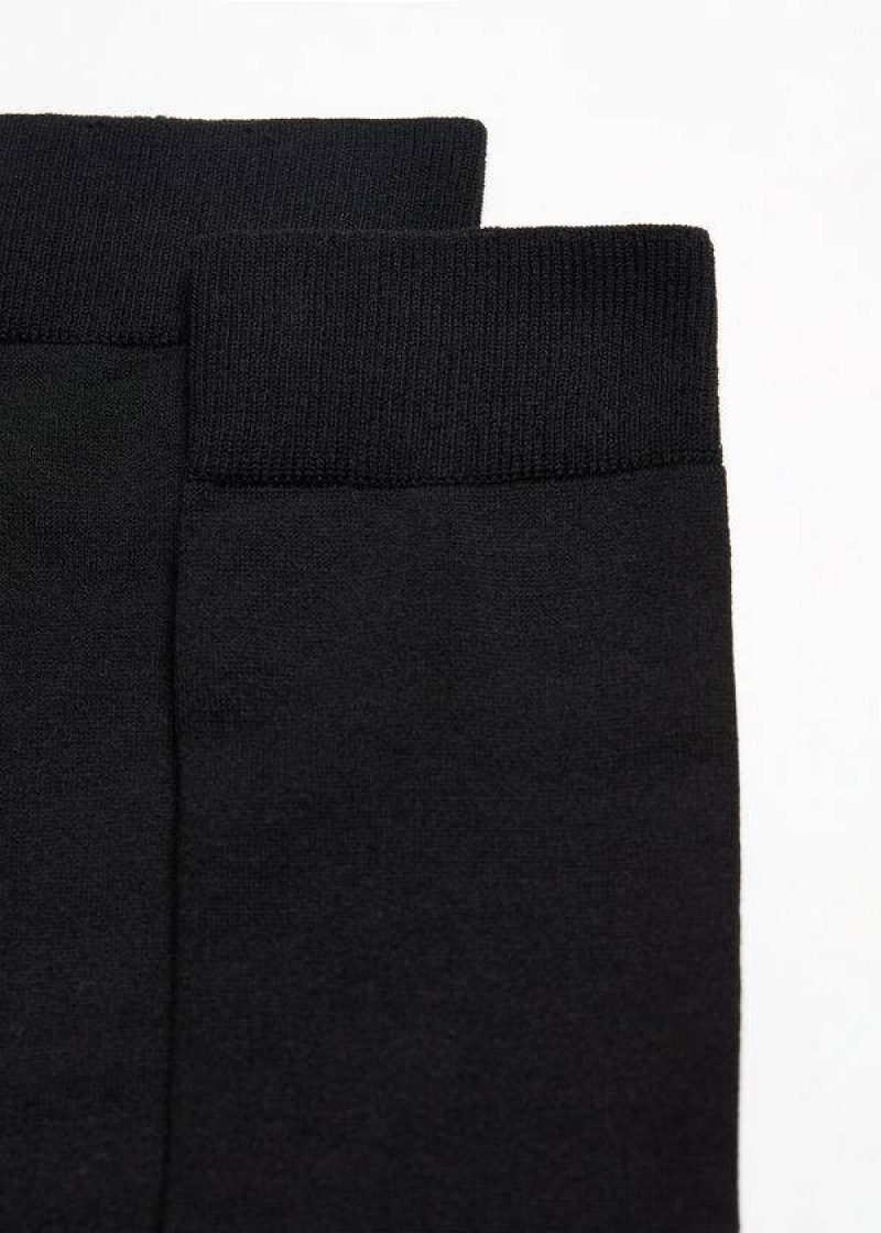 Calzedonia Stretch Baumwoll Long Socken Herren Schwarz | DE1417HK