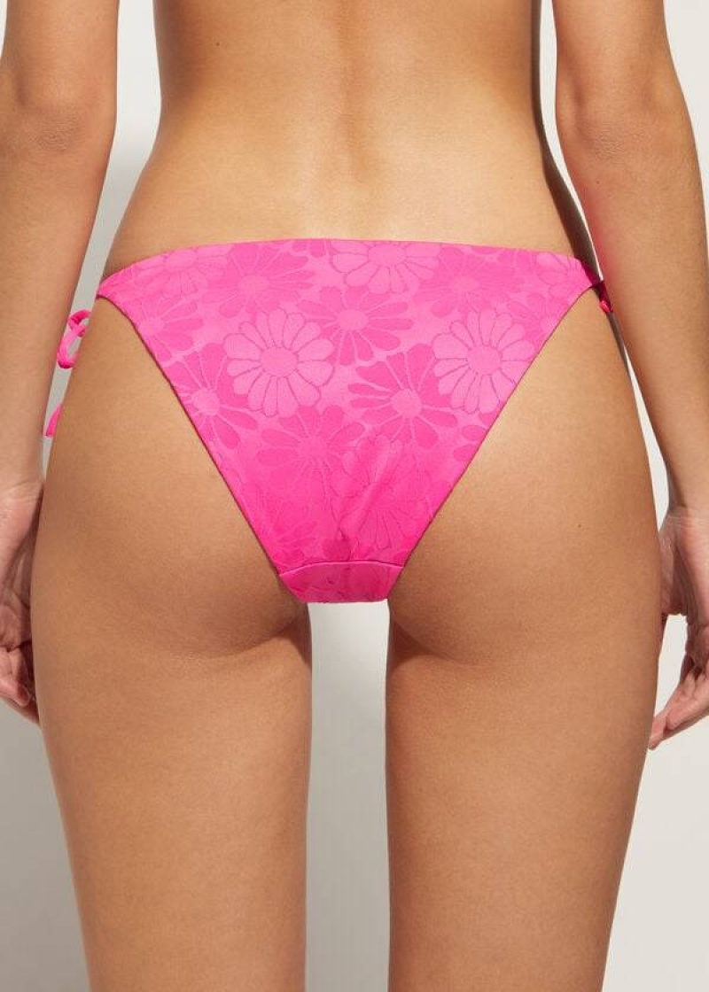 Calzedonia String Antibes Bikinihosen Damen Rosa | DE2613NB