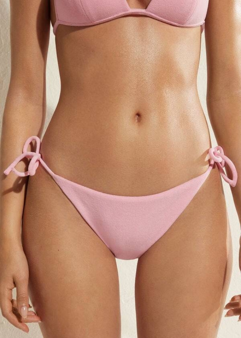 Calzedonia String Beverly Hills Eco Bikinihosen Damen Rosa | DE2609EX