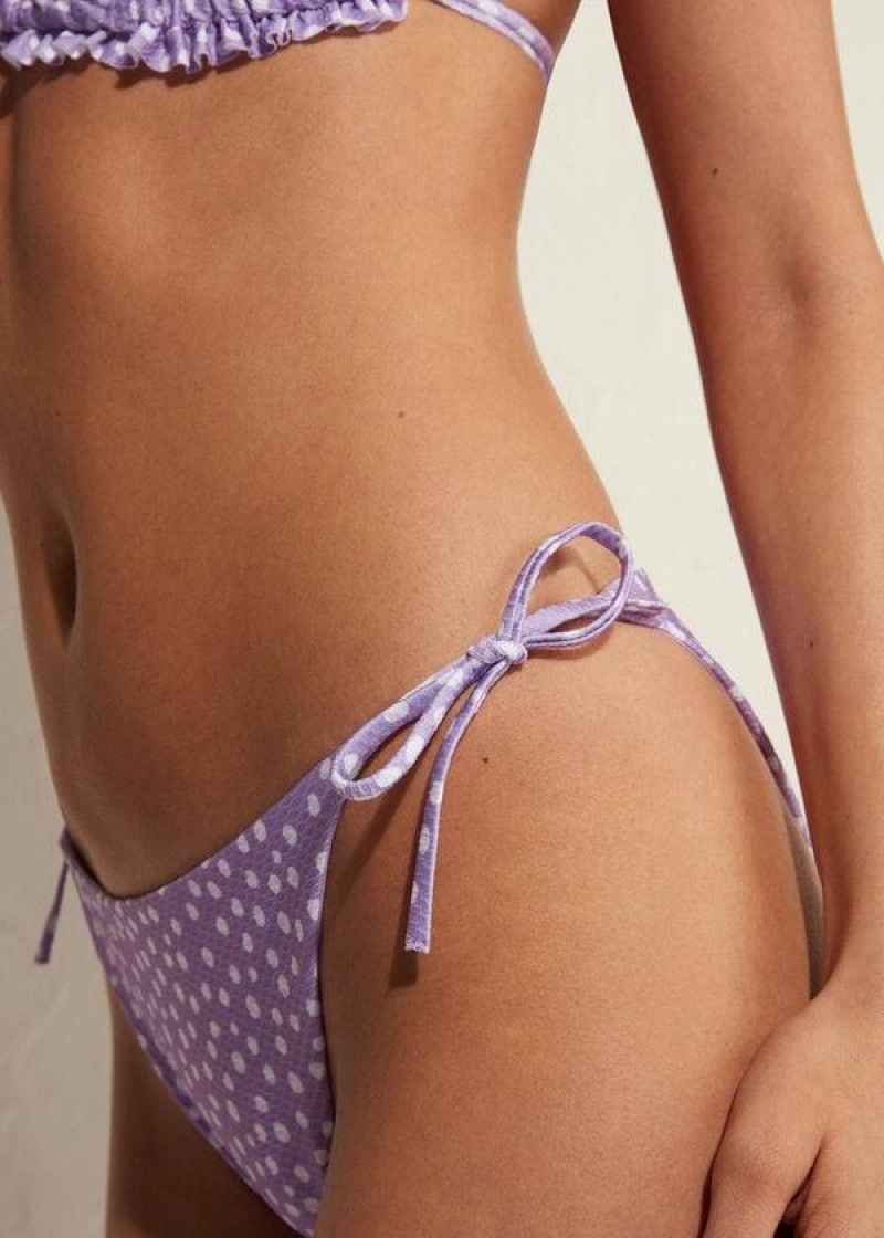 Calzedonia String Cipro Bikinihosen Damen Lila | DE2603OR