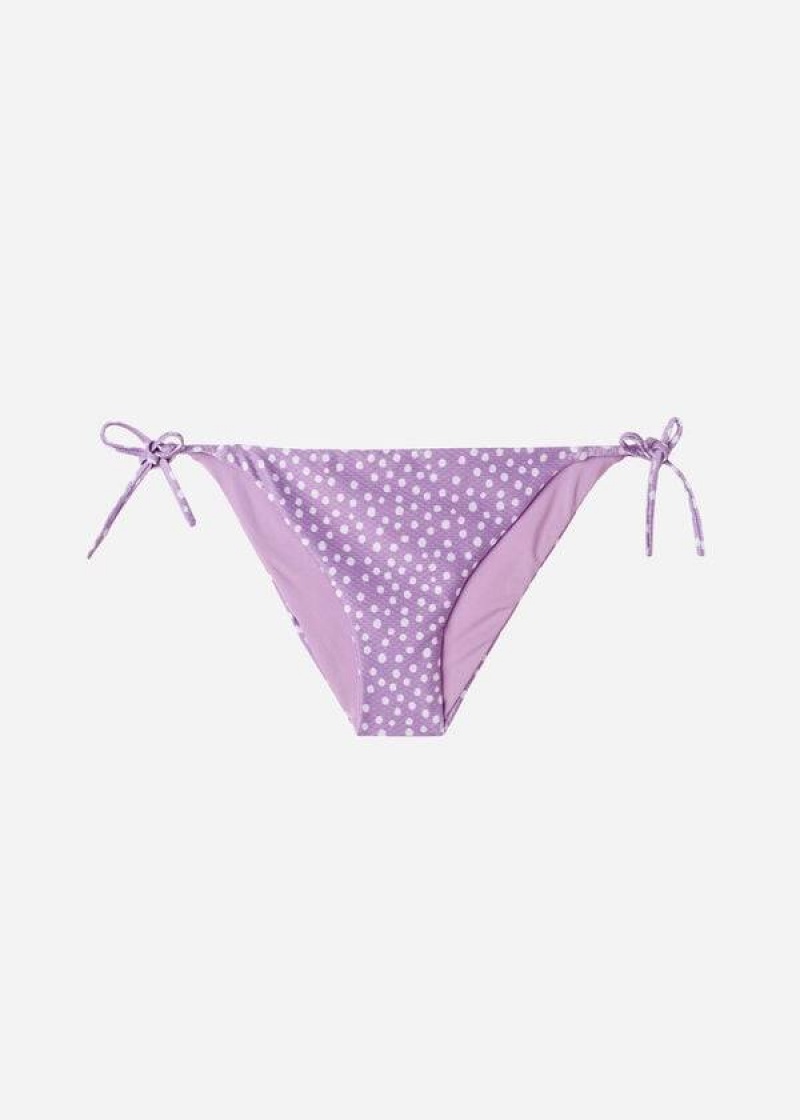 Calzedonia String Cipro Bikinihosen Damen Lila | DE2603OR