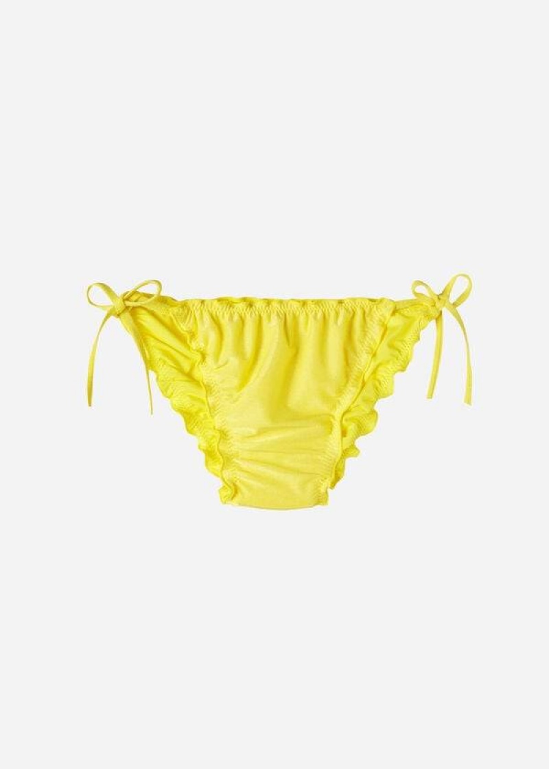 Calzedonia String Formentera Bikinihosen Damen Gelb | DE2598FM