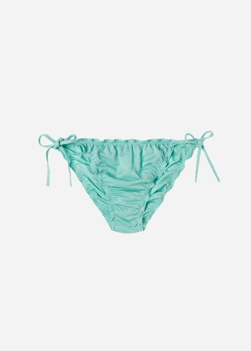 Calzedonia String Formentera Bikinihosen Damen Grün | DE2597GL