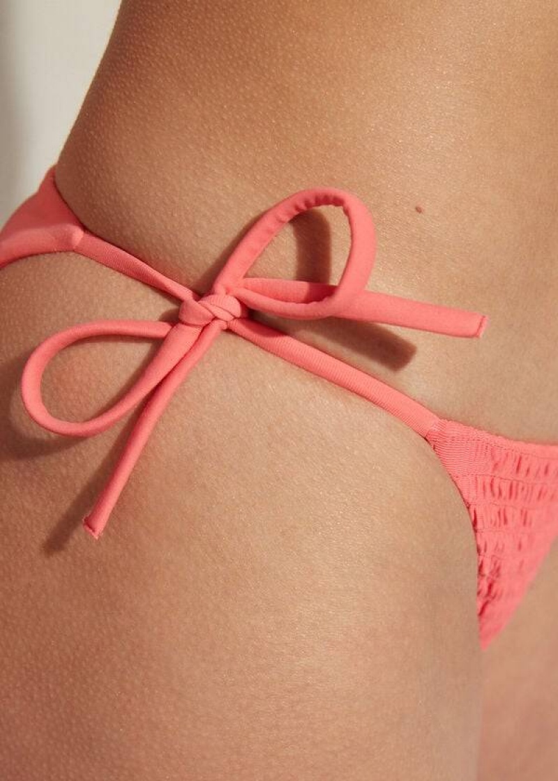 Calzedonia String Lanzarote Bikinihosen Damen Rosa | DE2592ZG