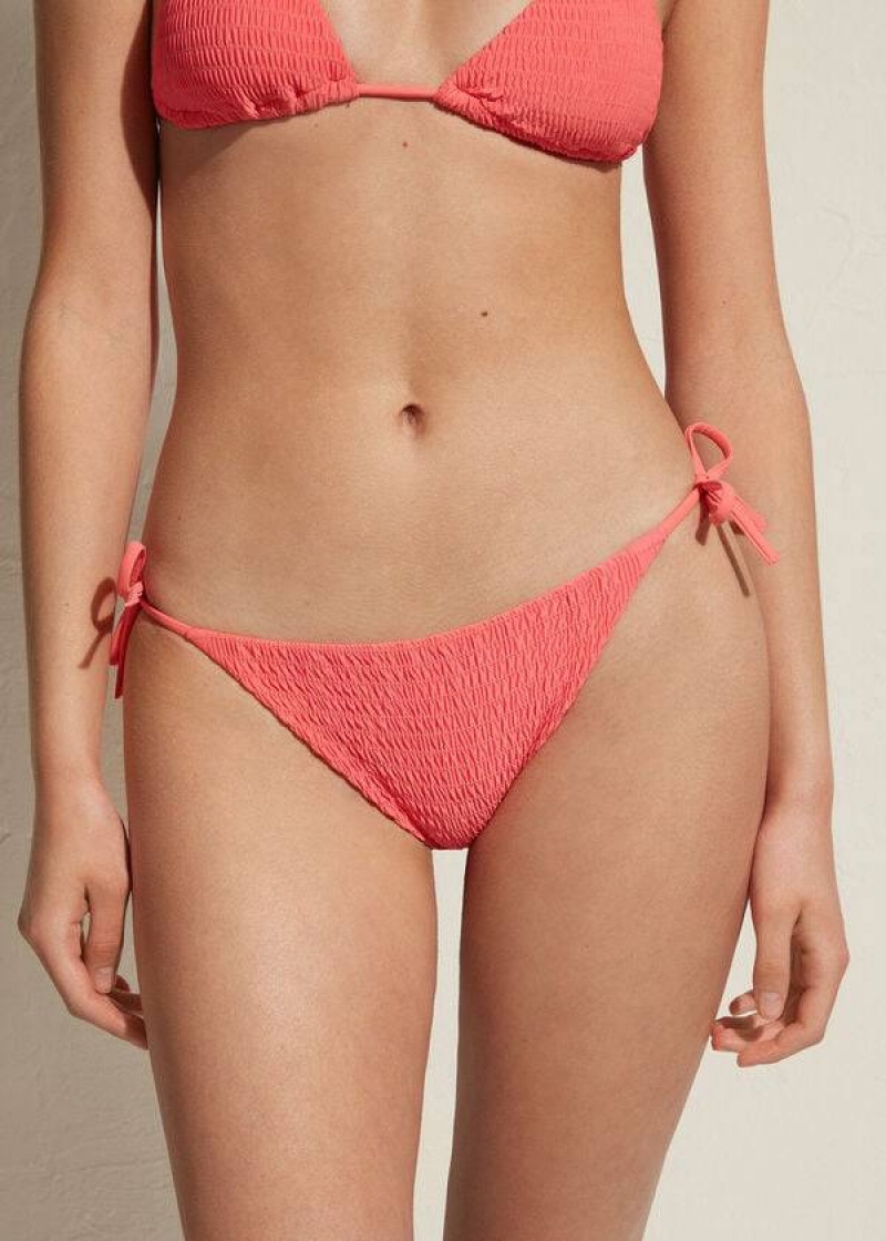 Calzedonia String Lanzarote Bikinihosen Damen Rosa | DE2592ZG