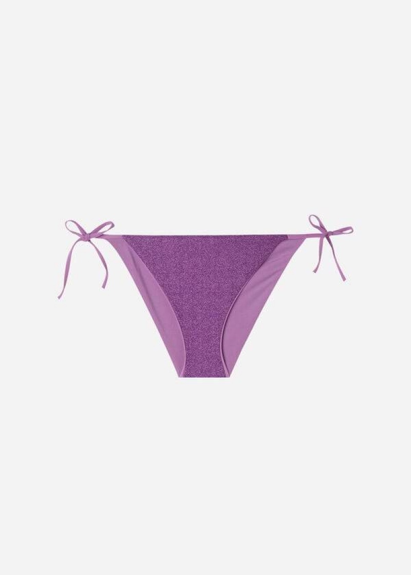 Calzedonia String Las Vegas Bikinihosen Damen Lila | DE2591XF