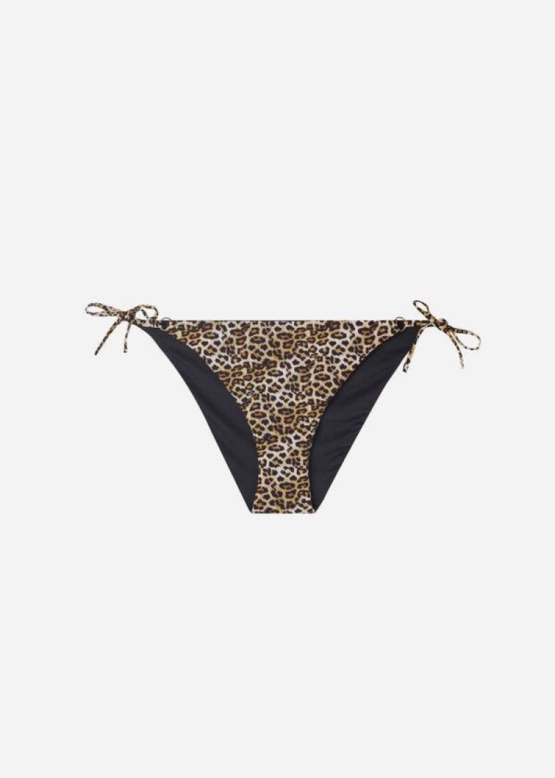 Calzedonia String Malindi Bikinihosen Damen Braun | DE2588BC