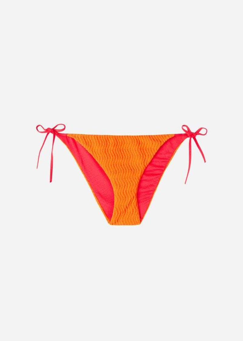 Calzedonia String Mykonos Bikinihosen Damen Orange | DE2582RW