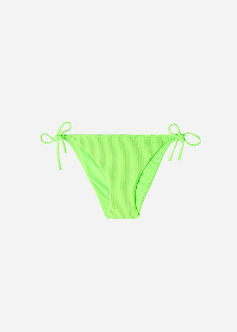 Calzedonia String New York Bikinihosen Damen Grün | DE2579UT