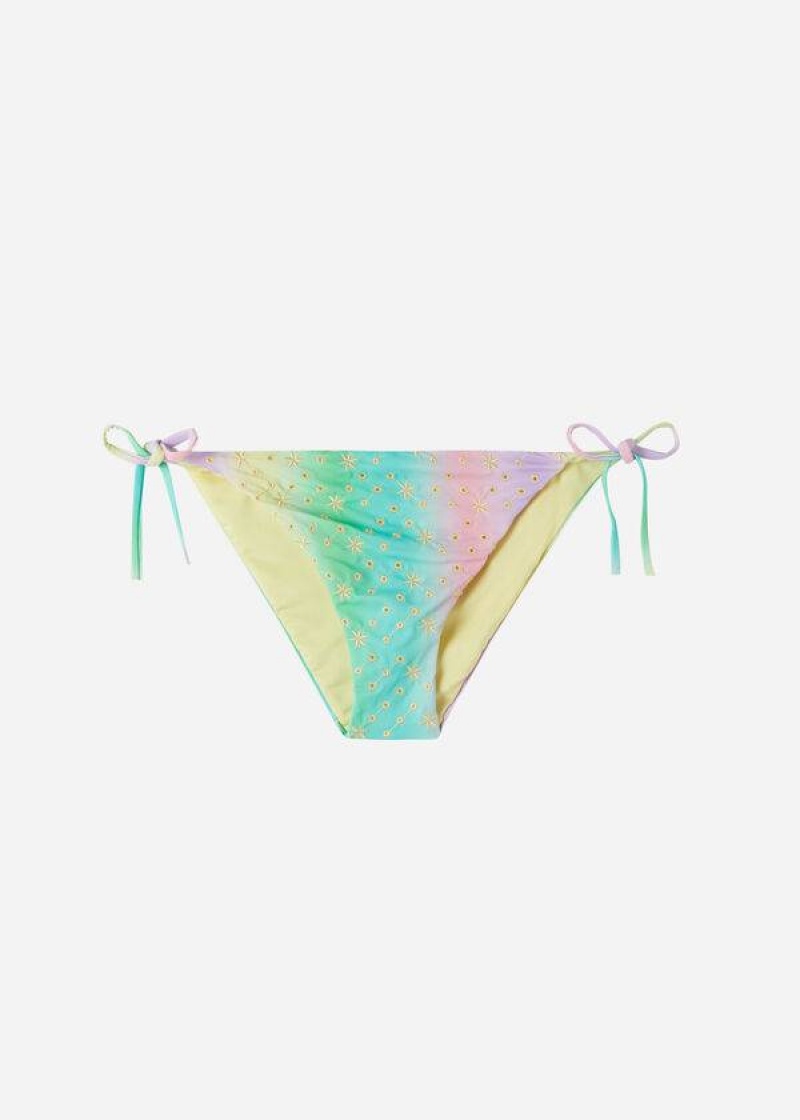 Calzedonia String Panama Bikinihosen Damen Mehrfarbig | DE2577OR