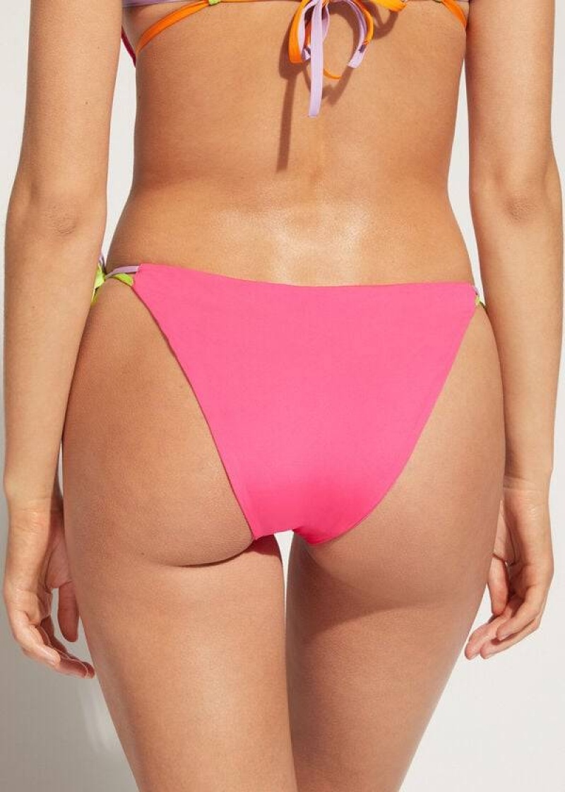 Calzedonia String Tokyo Bikinihosen Damen Rosa | DE2569JJ