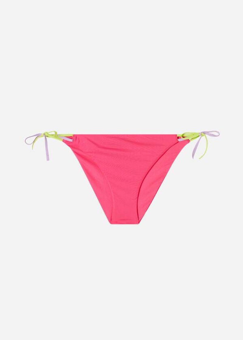 Calzedonia String Tokyo Bikinihosen Damen Rosa | DE2569JJ