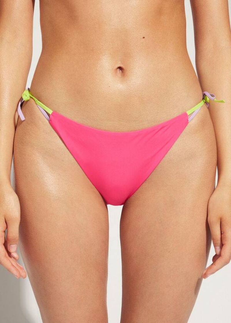 Calzedonia String Tokyo Bikinihosen Damen Rosa | DE2569JJ