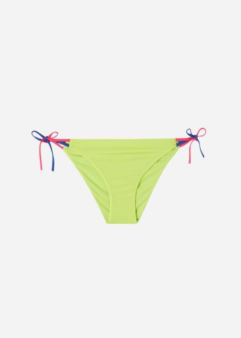 Calzedonia String Tokyo Bikinihosen Damen Grün | DE2568KI