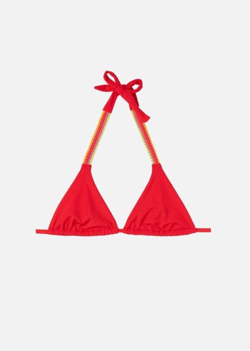 Calzedonia String Triangle Berlino Bikinioberteile Damen Rot | DE2220DN