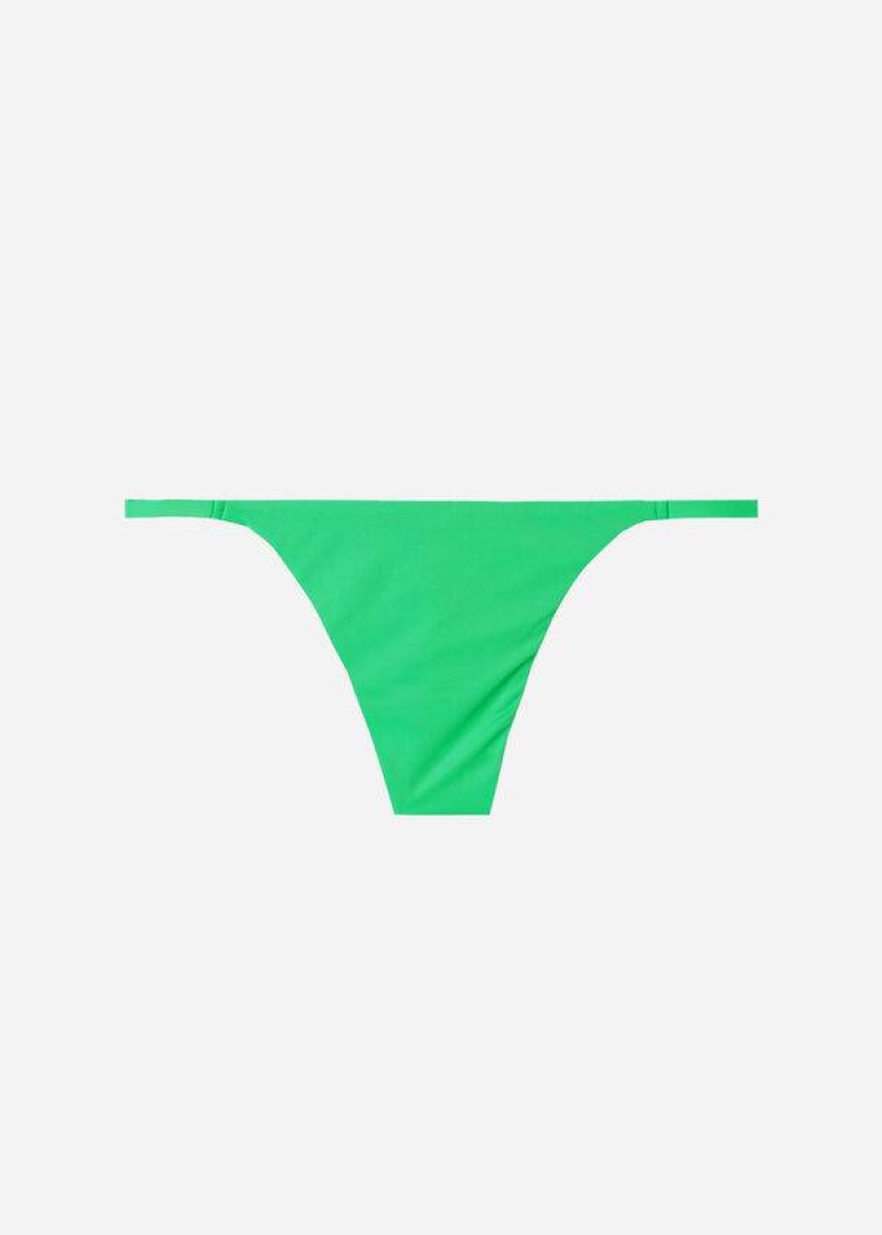 Calzedonia Tanga Indonesia Eco Bikinihosen Damen Grün | DE2557EX