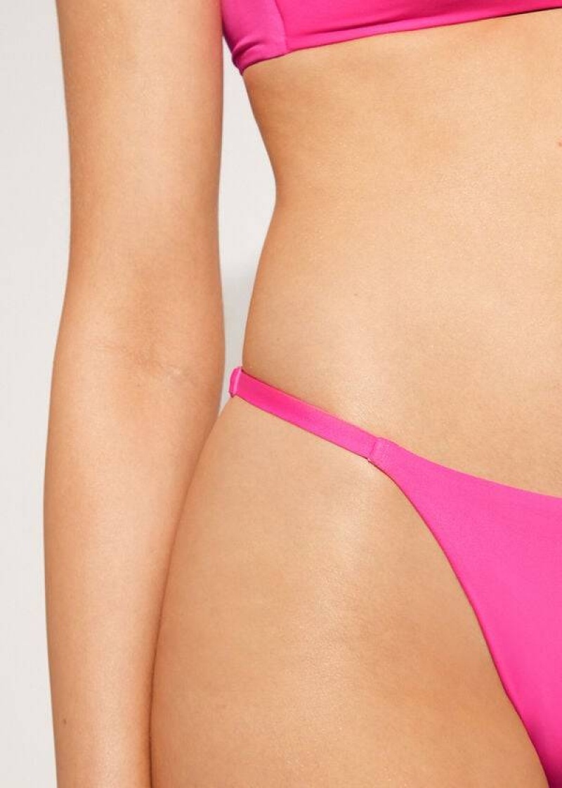 Calzedonia Tanga Indonesia Eco Bikinihosen Damen Rosa | DE2556RW