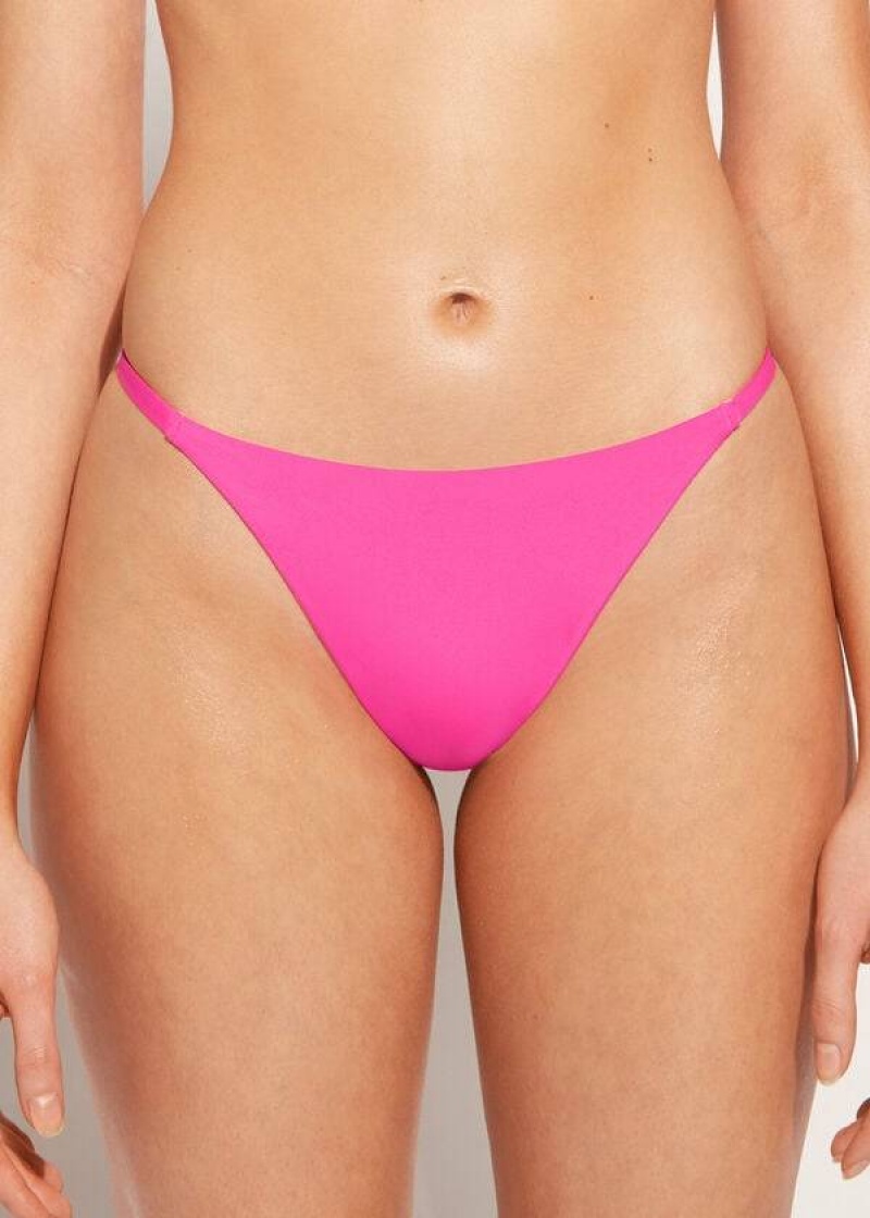 Calzedonia Tanga Indonesia Eco Bikinihosen Damen Rosa | DE2556RW