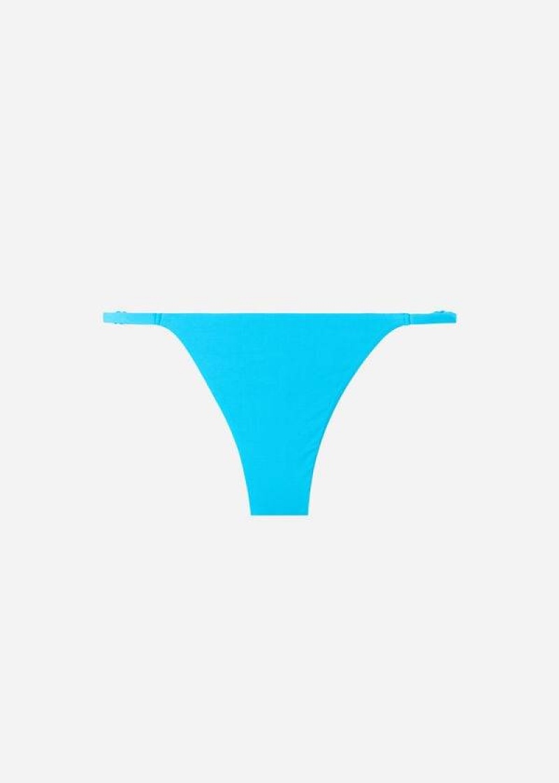 Calzedonia Tanga Indonesia Eco Bikinihosen Damen Türkis | DE2555TV