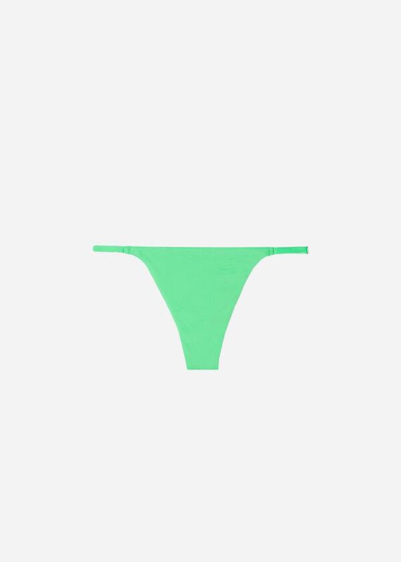 Calzedonia Tanga Indonesia Eco G-string Bikinihosen Damen Mintfarben | DE2553UT