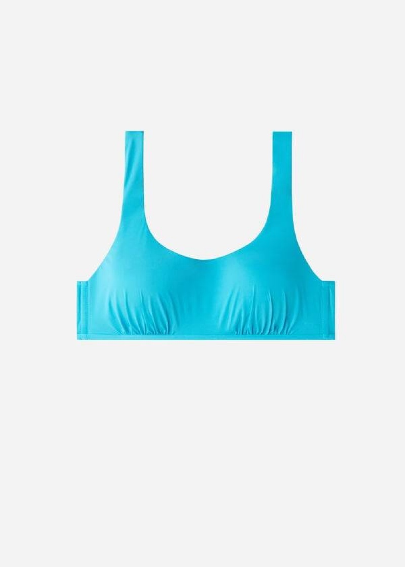 Calzedonia Tank-Stylen Indonesia Bikinioberteile Damen Türkis Grün | DE2182QZ