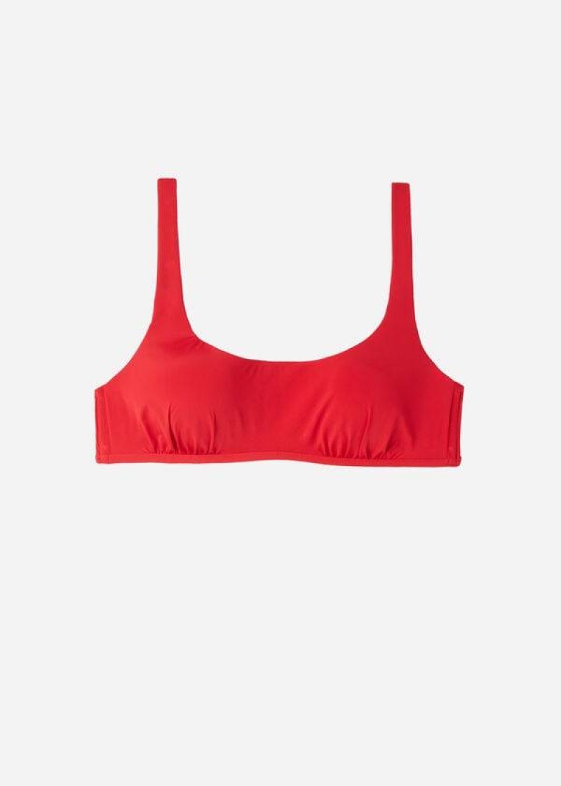 Calzedonia Tank-Stylen Indonesia Bikinioberteile Damen Rot | DE2181MA