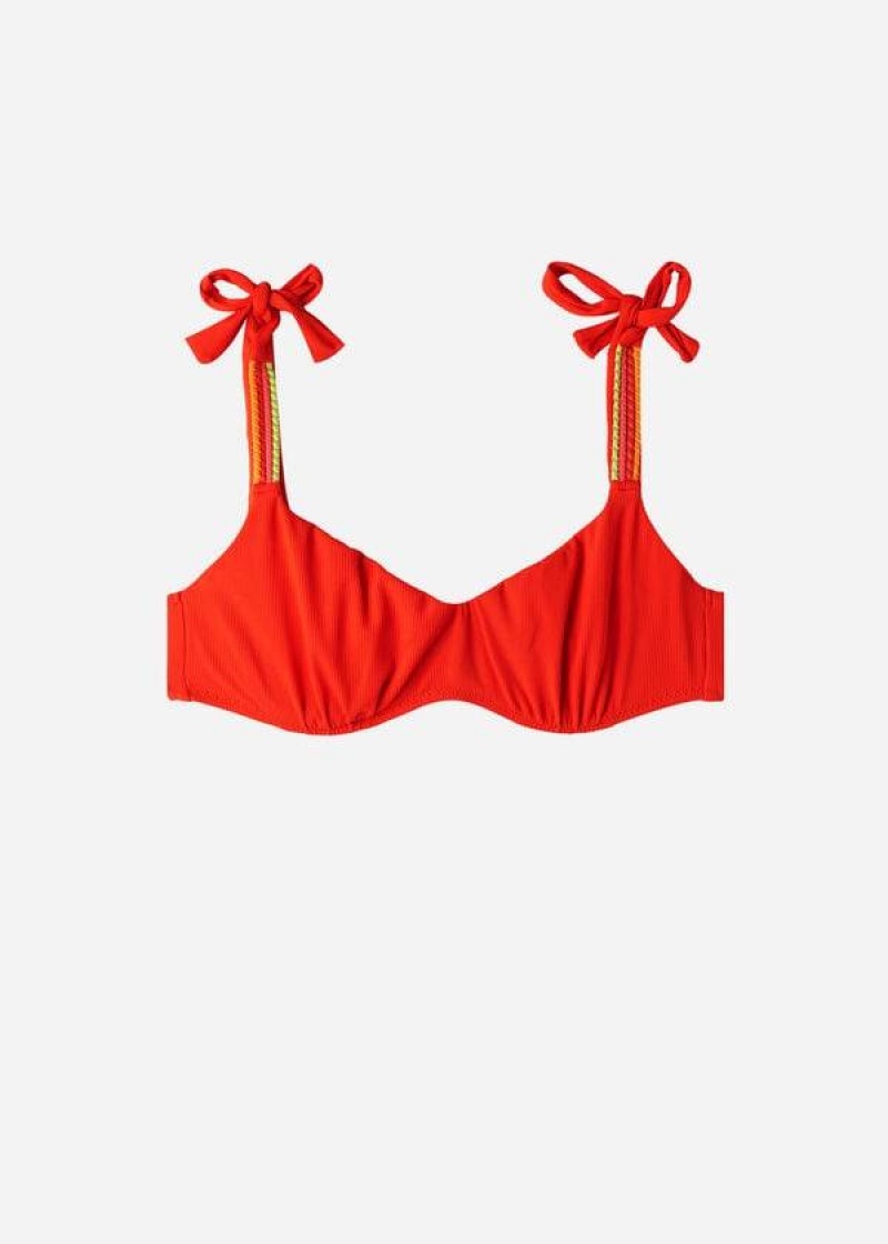 Calzedonia Tank-style Berlino Bikinioberteile Damen Rot | DE2186TV