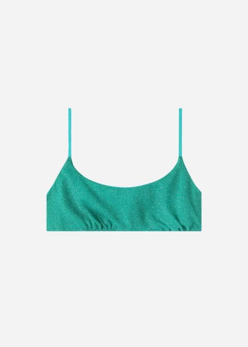 Calzedonia Tank-style Las Vegas Bikinioberteile Damen Blau | DE2179BC