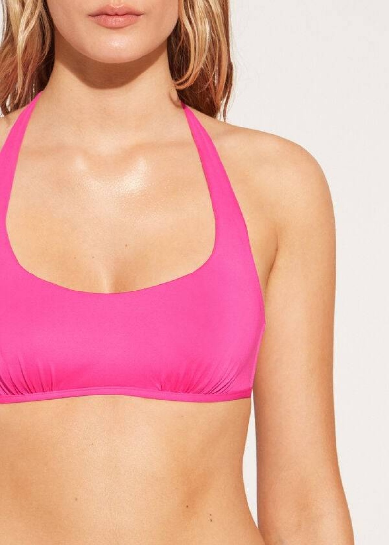 Calzedonia Tank Stylen Indonesia Eco rosa Bikinioberteile Damen Rosa | DE2195FM