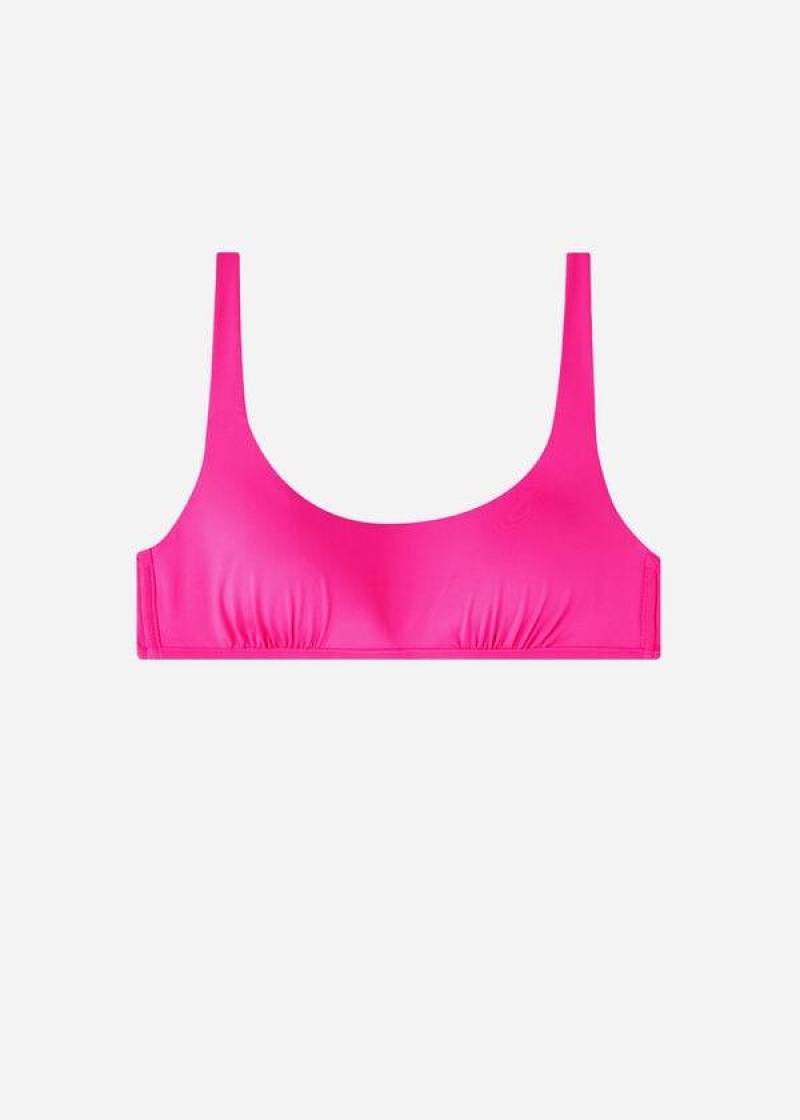 Calzedonia Tank Stylen Indonesia Eco rosa Bikinioberteile Damen Rosa | DE2195FM