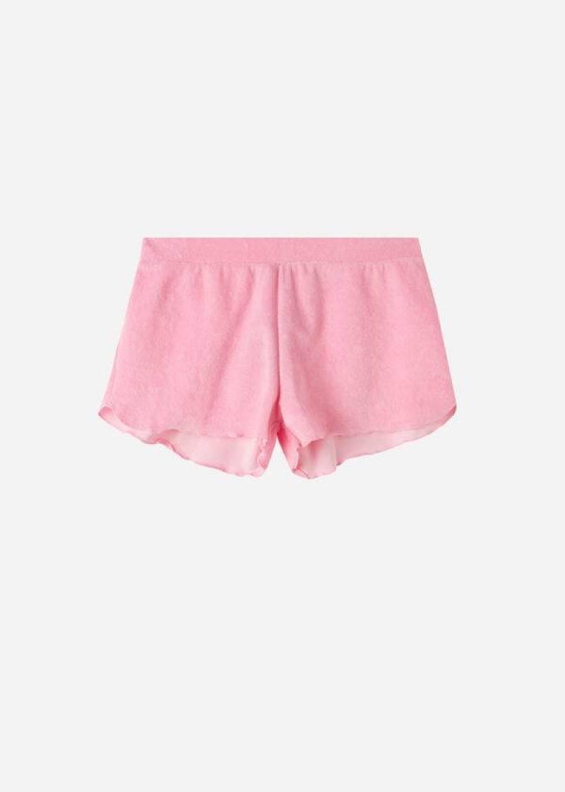 Calzedonia Terrycloth Shorts Cover-Ups Damen Rosa | DE2040GL