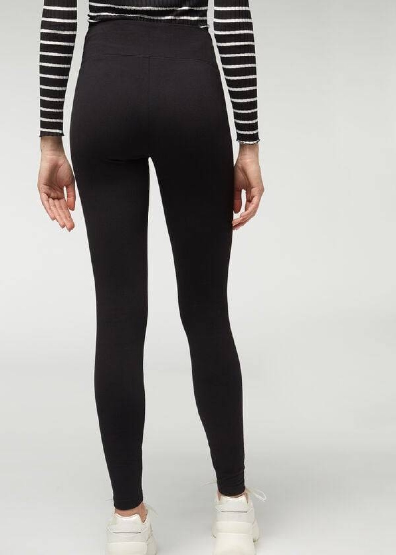 Calzedonia Thermal Leggings Damen Schwarz | DE1494GL