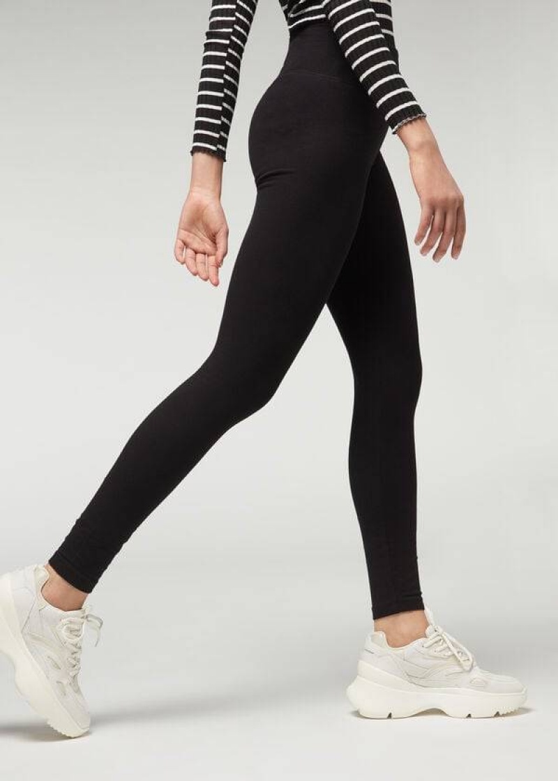 Calzedonia Thermal Leggings Damen Schwarz | DE1494GL