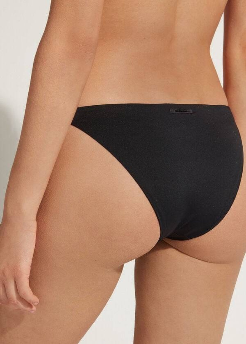 Calzedonia Tied Indonesia Bikinihosen Damen Schwarz | DE2546FM