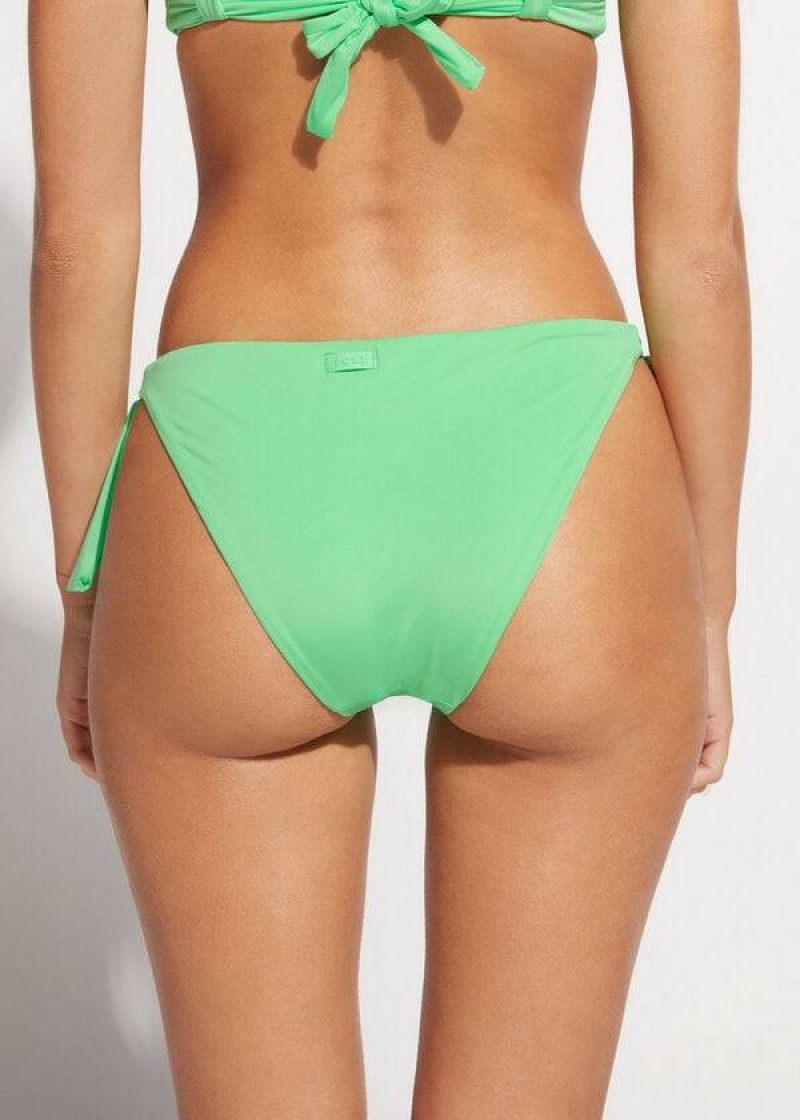 Calzedonia Tied Indonesia Eco Bikinihosen Damen Mintfarben | DE2544HK