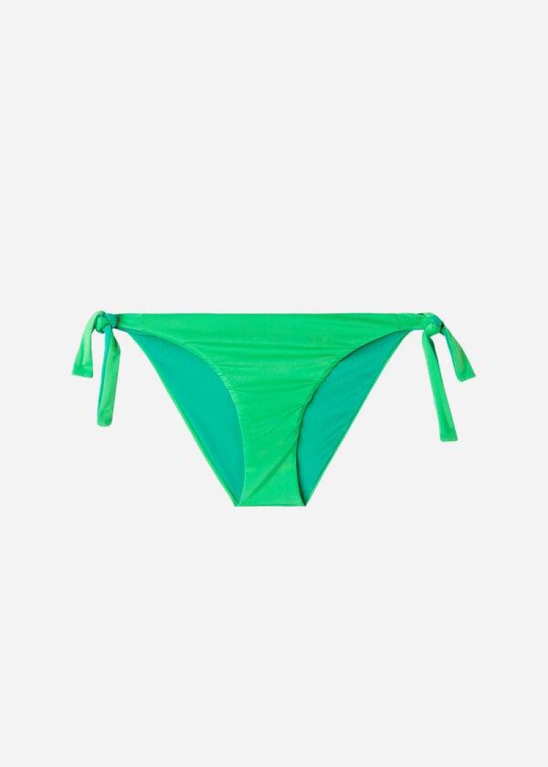 Calzedonia Tied Indonesia Eco Bikinihosen Damen Grün | DE2542KI