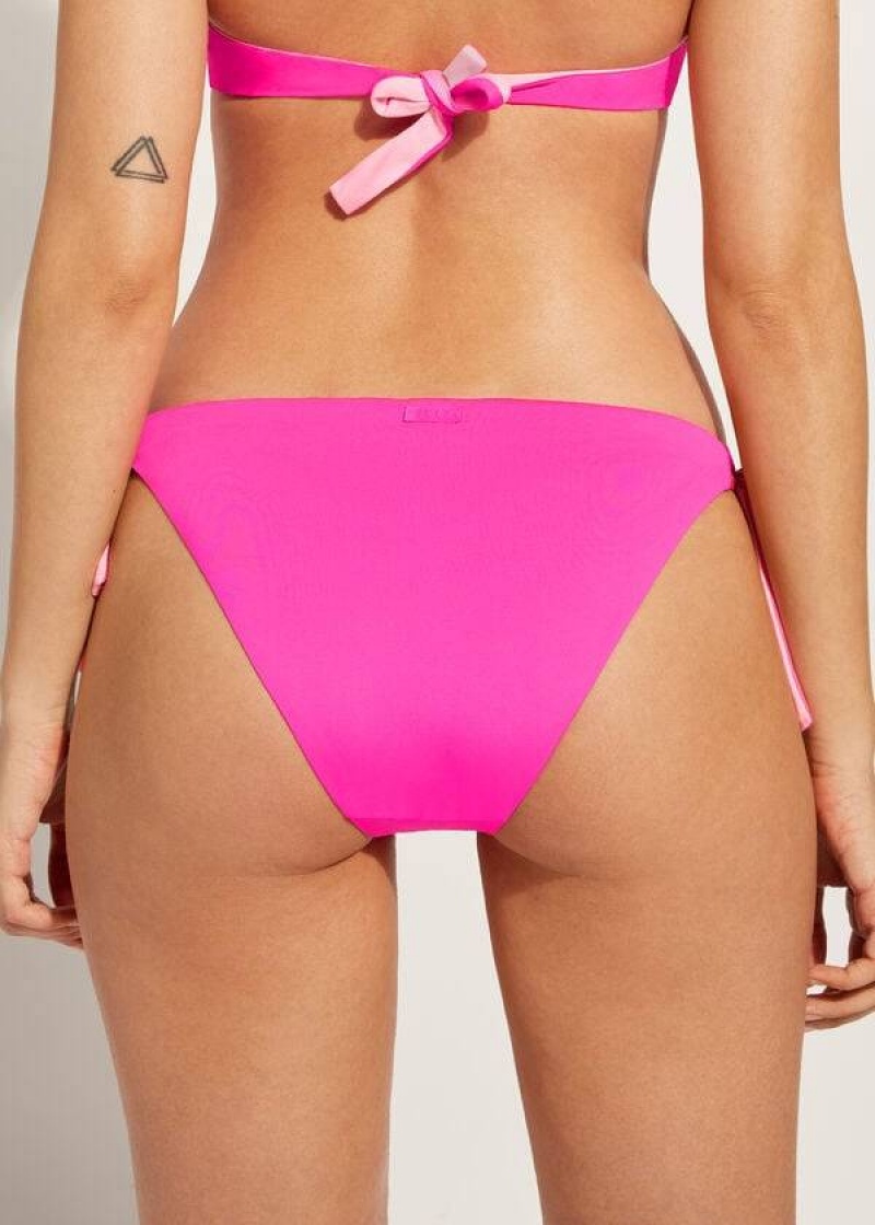 Calzedonia Tied Indonesia Eco Bikinihosen Damen Rosa | DE2541LH