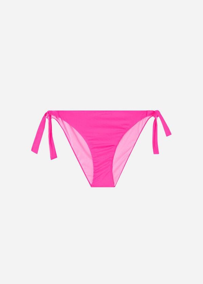 Calzedonia Tied Indonesia Eco Bikinihosen Damen Rosa | DE2541LH