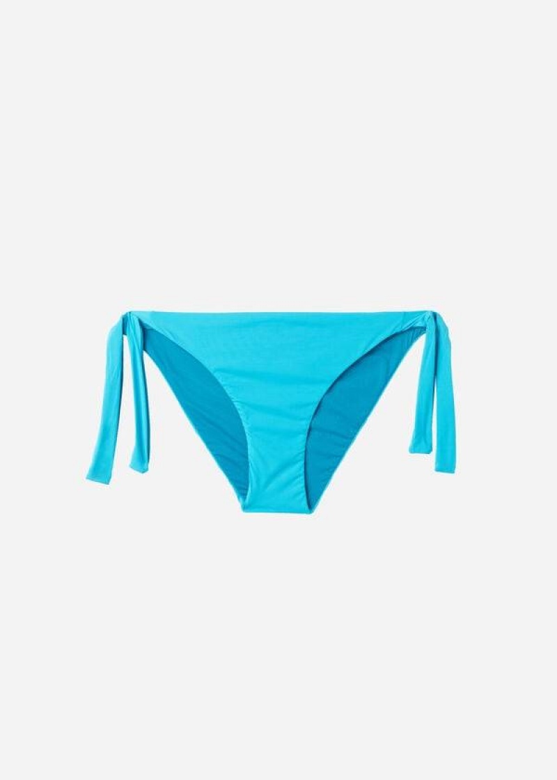 Calzedonia Tied Indonesia Eco Bikinihosen Damen Türkis | DE2540ZG