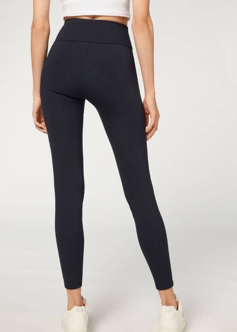 Calzedonia Total Shaper Leggings Damen Blau | DE1488OR