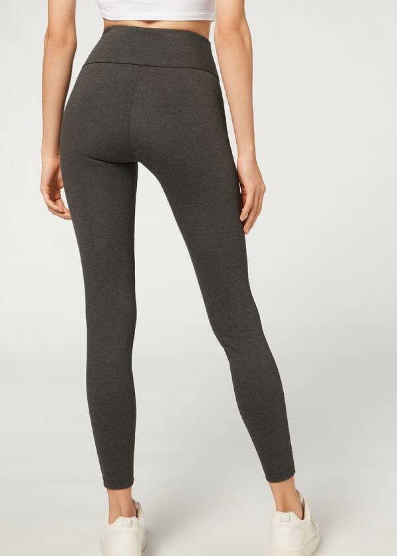 Calzedonia Total Shaper Leggings Damen Grau | DE1489PQ